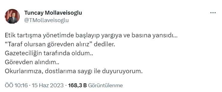 Reklam değil paralı haber!

Cumhuriyet Gazetesi GYY Tuncay Mollaveisoğlu'nun açıklamalarında adı geçen e-ticaret firmasının para karşılığı Cumhuriyet gazetesinde yaptırdığı haberler ortaya çıktı.
Bunun adı kirli habercilik

Melike Şahin   F35
Cemal Enginyurt   Eda Ece
Melek Mosso