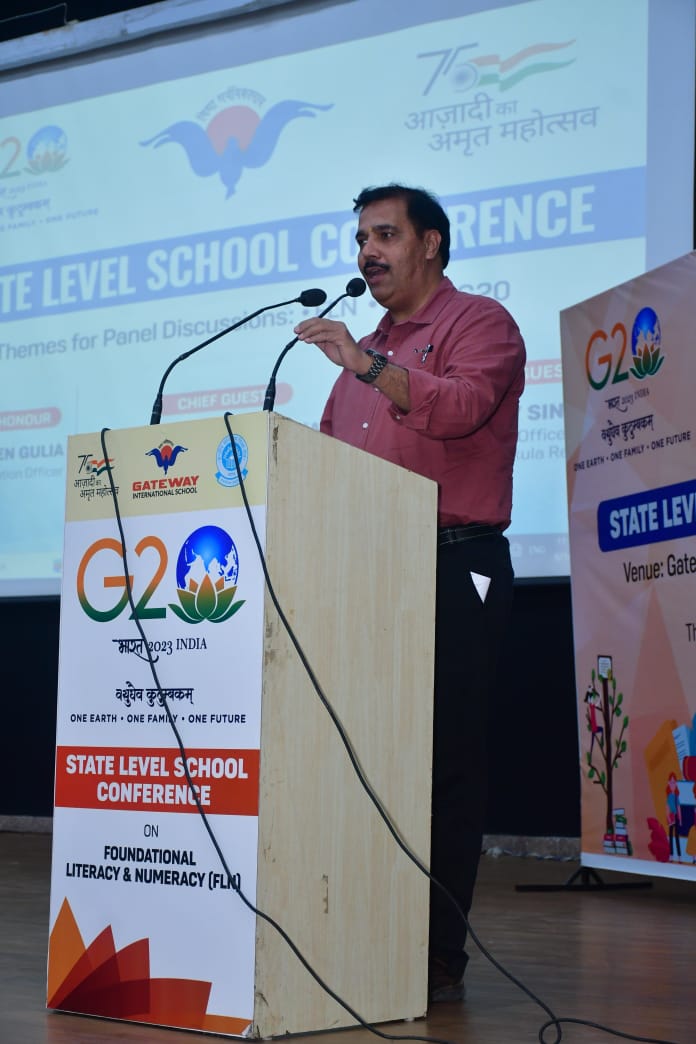 gateway_gis's tweet photo. CBSE State Level School Conference with G-20 theme at Gateway International School, Sonipat.Gathering of 826 stakeholders; distinguished Principals,Educators  and Students. G-20, NEP, FLN were the themes of Panel Discussion .
Organised under the ageis of RO CBSE,Panchkula region. https://t.co/cabvfc6oAq