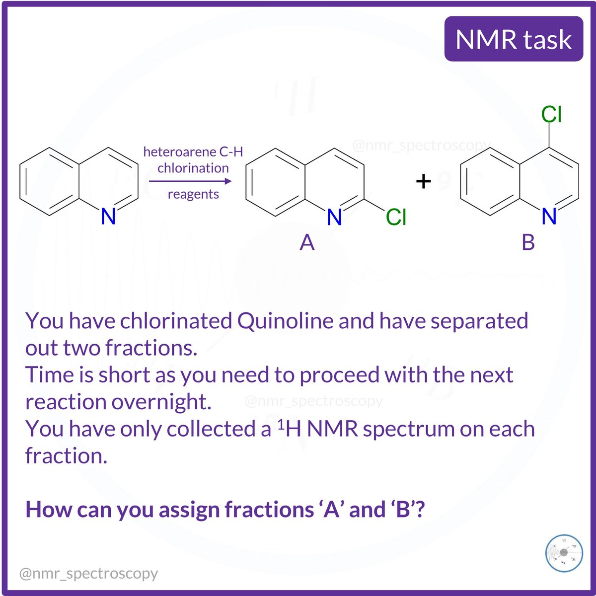 🧲⁉️A little #NMR Thursday task. It is a common type of problems for organic chemists. Write your solution 💪 or stay tuned for the explanation😉. #NMRchat #chemtwitter #organicchemistry