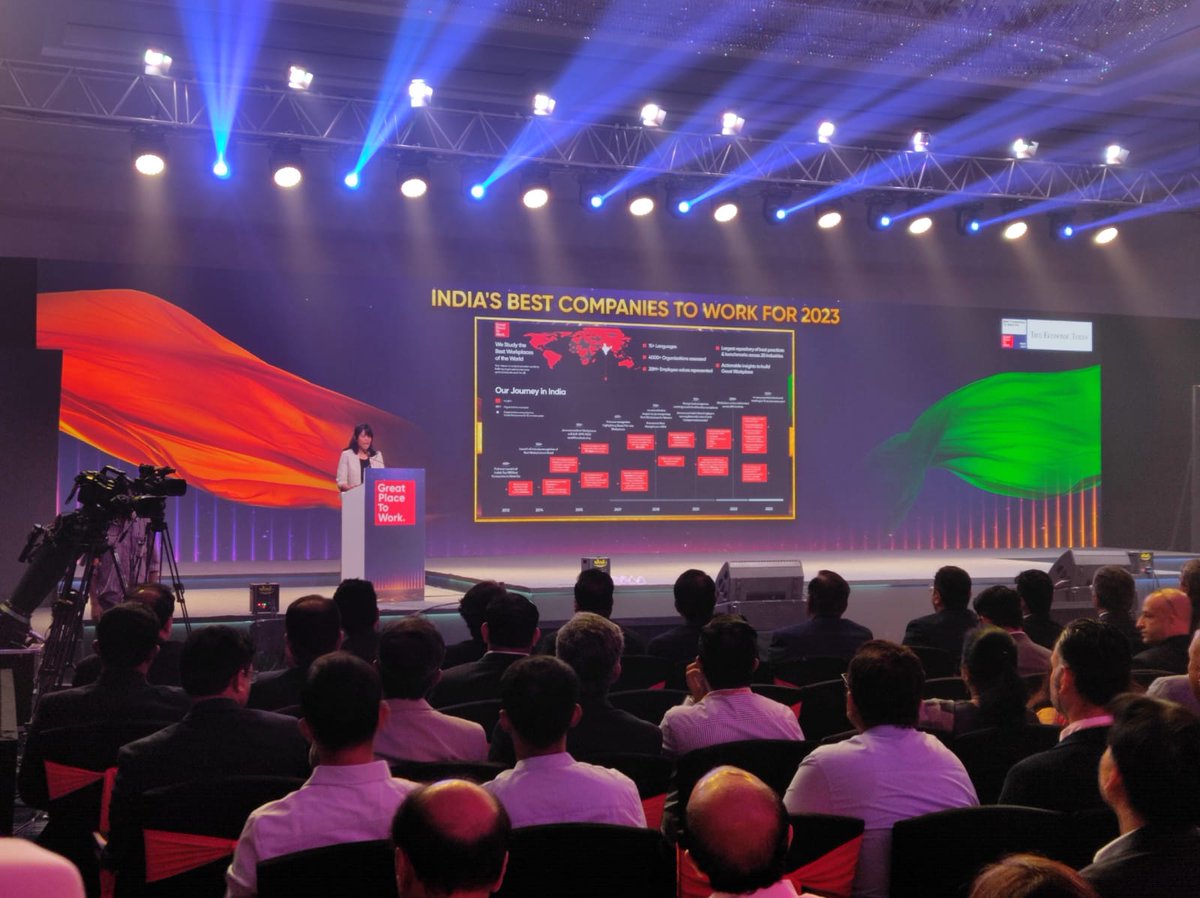 GPTW_India's tweet image. Uncover the secrets of India&apos;s Best Companies To Work For 2023. Gain valuable insights and be inspired to create exceptional workplaces. 

Click the link below to join us live: youtube.com/watch?v=uS8Y8F…

#BestCompaniesToWorkFor2023 #EmployeeExperience #WorkplaceCulture #Top100