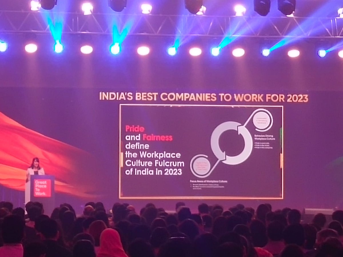 GPTW_India's tweet image. Uncover the secrets of India&apos;s Best Companies To Work For 2023. Gain valuable insights and be inspired to create exceptional workplaces. 

Click the link below to join us live: youtube.com/watch?v=uS8Y8F…

#BestCompaniesToWorkFor2023 #EmployeeExperience #WorkplaceCulture #Top100