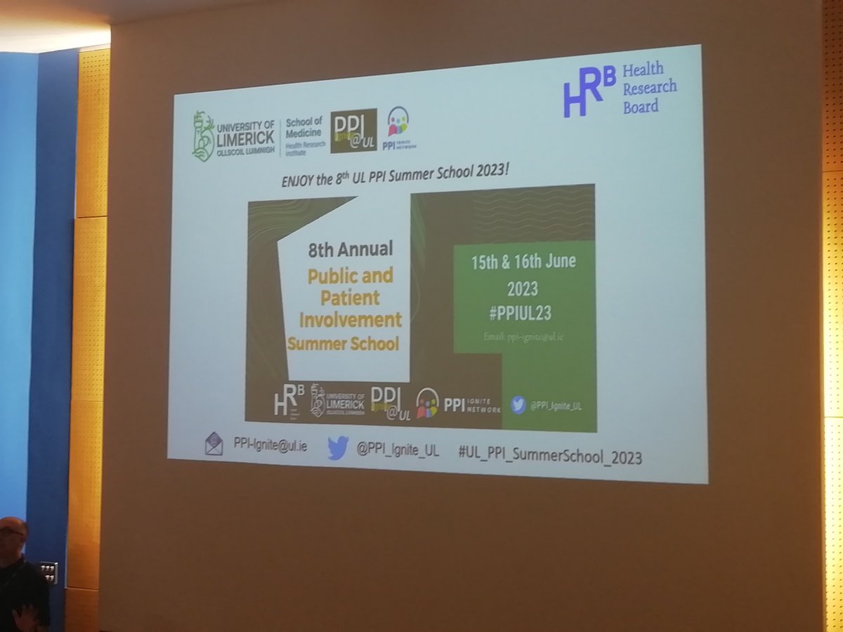Dr. Chloe Walsh (@chloe_walsh5) on Twitter photo Looking forward to two days all about involving the public in #research at the <a href="/PPI_Ignite_UL/">PPI Ignite UL</a>
summer school #PPI <a href="/PPI_Ignite_Net/">PPI Ignite Network Ireland</a> Looking forward to two days all about involving the public in #research at the <a href="/PPI_Ignite_UL/">PPI Ignite UL</a>
summer school #PPI <a href="/PPI_Ignite_Net/">PPI Ignite Network Ireland</a>