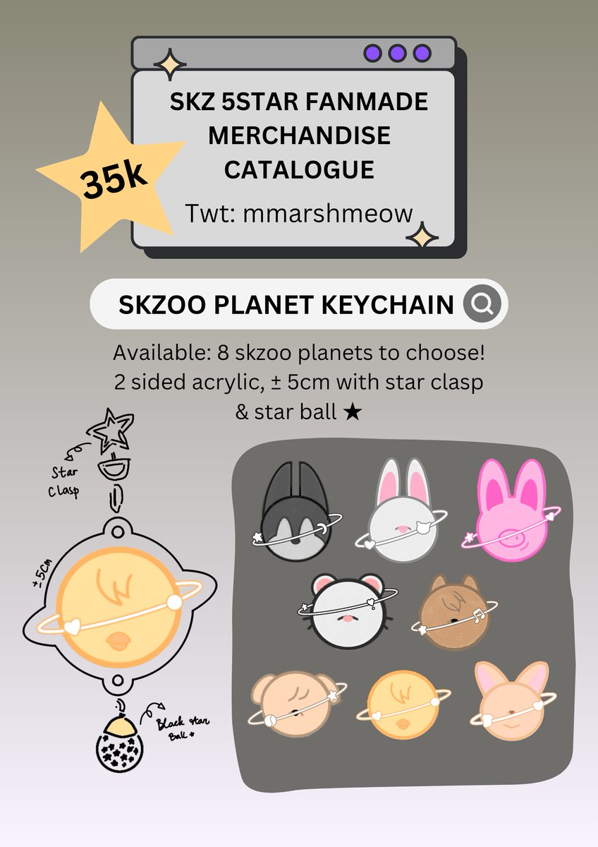 OPEN PO MERCH FANMADE — SKZOO PLANET✨️ by mmarshmeow

OPEN PO STARTS: 15.06.2023 - TBA

PO Form: forms.gle/RnzziMZiyD8FWQ…

📌 Jakarta, Indonesia based
RT is very appreciated ❤️❤️