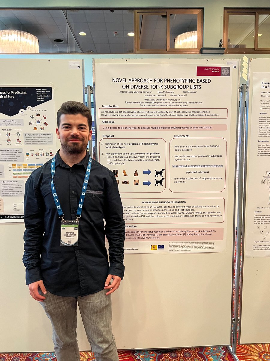 medicalAILab's tweet photo. This week, our colleagues @antoniolopezmc and Denisse Kim are attending Artificial Intelligence in Medicine conference in Portorož (Slovenia), co-chaired by @juarezprofesor, where they are also presenting their latest research.

#AIME2023 https://t.co/TIwYUBPC8b