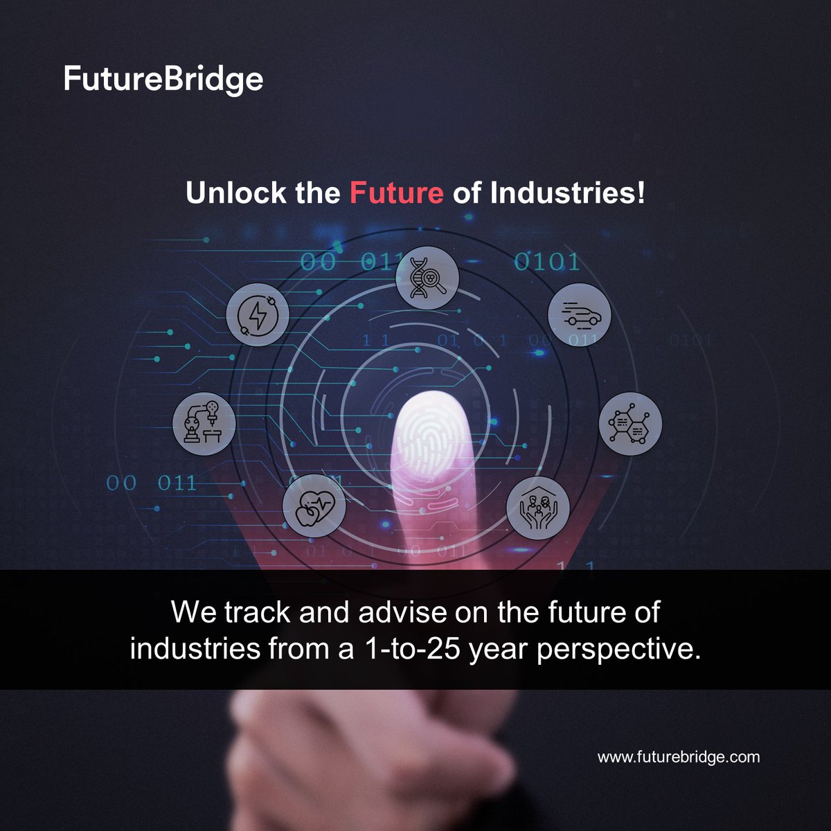 FutureBridge keeps you ahead on the technology curve, propels growth, find new opportunities, markets & models, and facilitates solutions & partnerships.
Register now: bit.ly/3Jb0jUX

#FutureBridge #FutureTechnologies #FutureLeaders #InnovativeTechnology #TechForesight