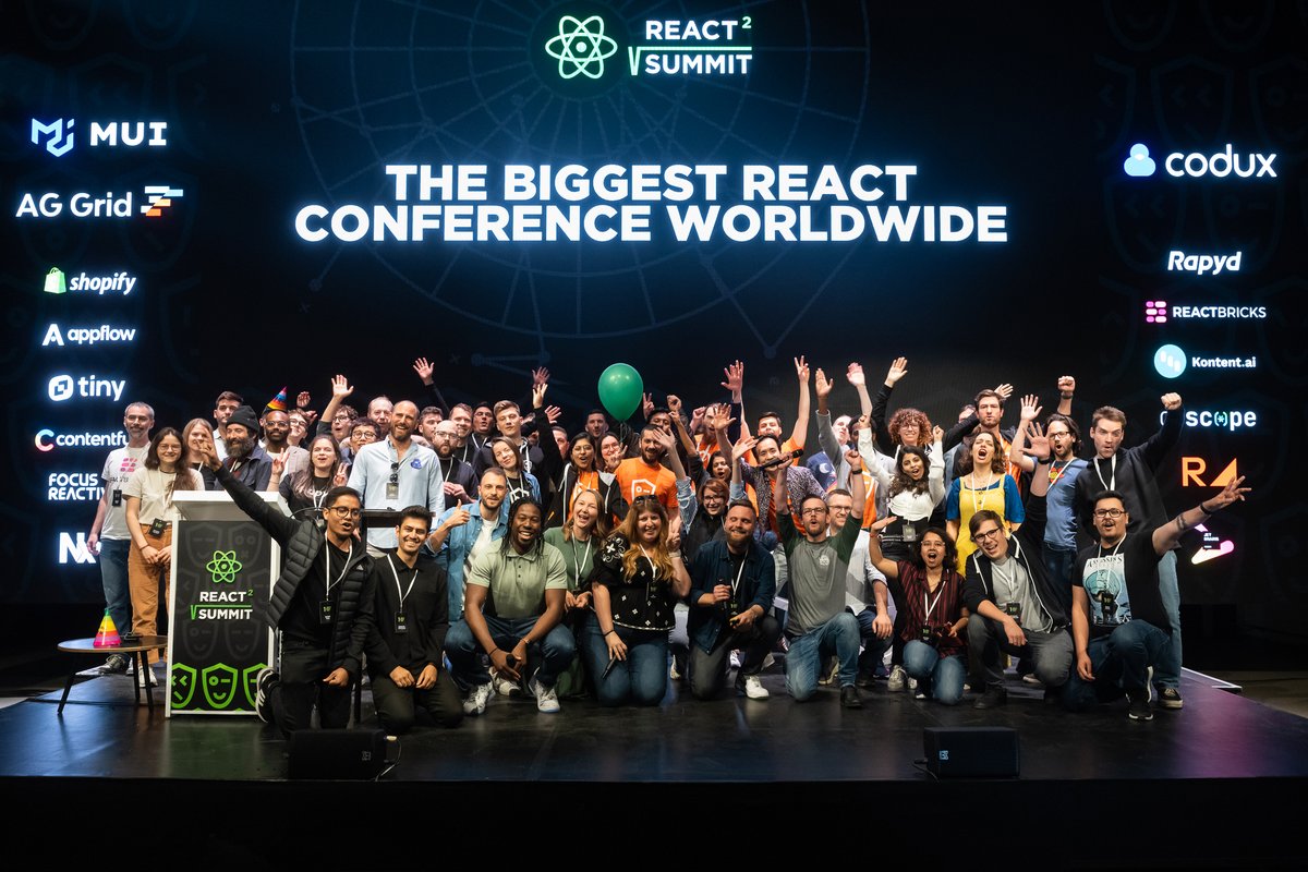 ReactSummit's tweet image. 🔥Big ups to the awesome speakers at React Summit! Your talks were mind-blowing, inspiring, and packed with practical gems. Thanks for sharing your expertise and making the event an absolute blast.