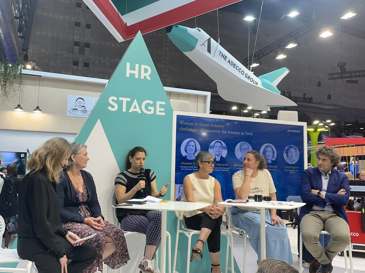 Women on Smart industry : challenges of tomorrow for women in Tech

✅ recruitment 
✅ fidelization

#VivaTech #technologie #innovation 
@ArnaultChatel @VassiliouMM @CHRISTINESOTO12 @Nad_Alves @Nicochan33 @thierry_pires @HervePoussineau @Ym78200 @loutro1990 @jblefevre60 @MBADMB