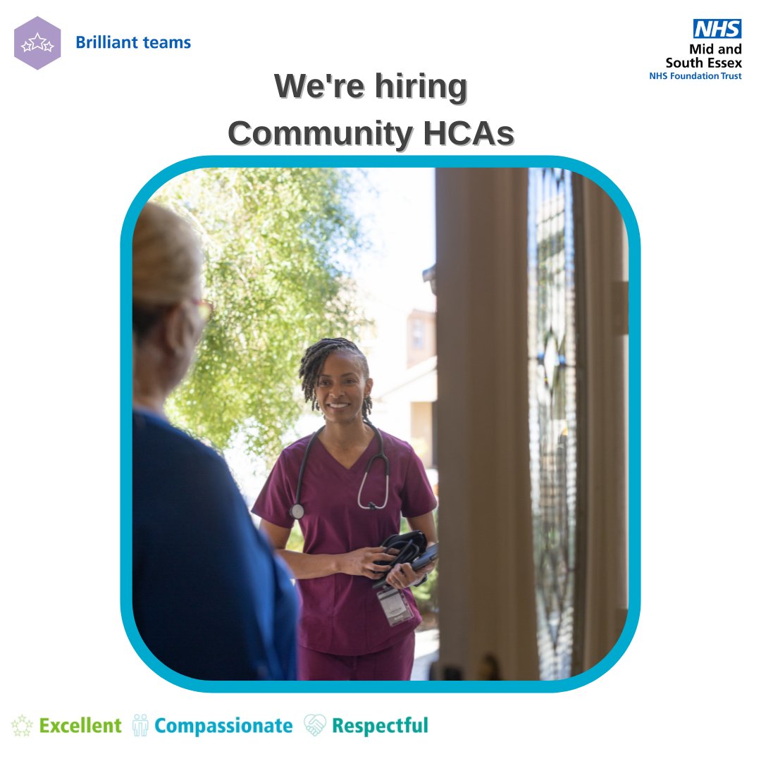 We are looking for caring and enthusiastic Health Care Assistant to join our MSE Bridging Services.

 - Band 3( Permanent/Part-Time)
 - Providing care within patients own home
 - Driving licence and access to transport essential

Click below to apply!
tinyurl.com/3am4pt2c