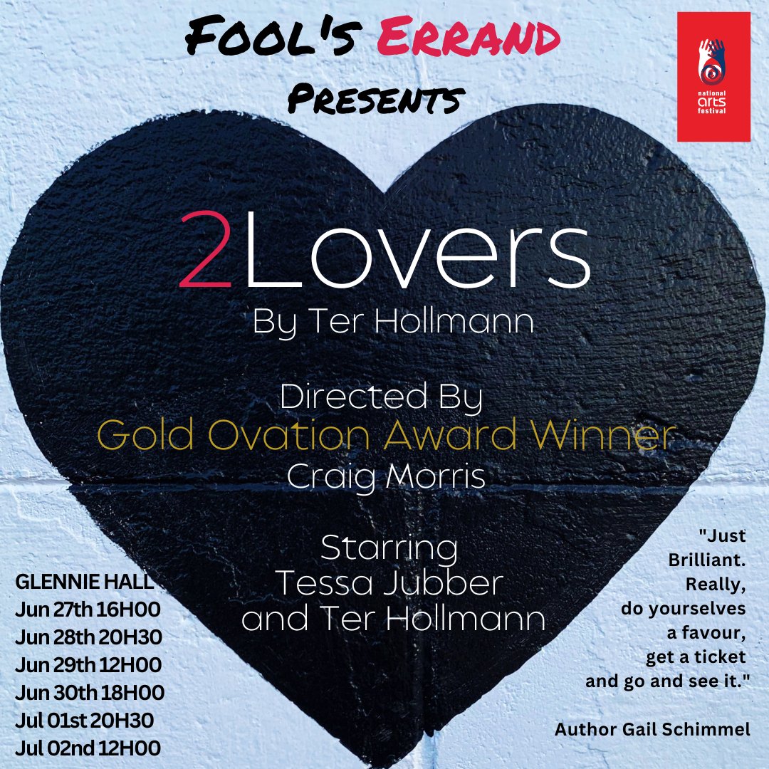 terhollmann's tweet photo. If you love to laugh and cry at the same time catch our lovely love story at #naf2023 You can book your tickets here: https://t.co/e5Q7zadyW4 @tessajubber and myself will be treading the boards and Gold Ovation Award Winner @CraigMime is in charge of directing. #ItWillChangeYou https://t.co/pzdezObUEw