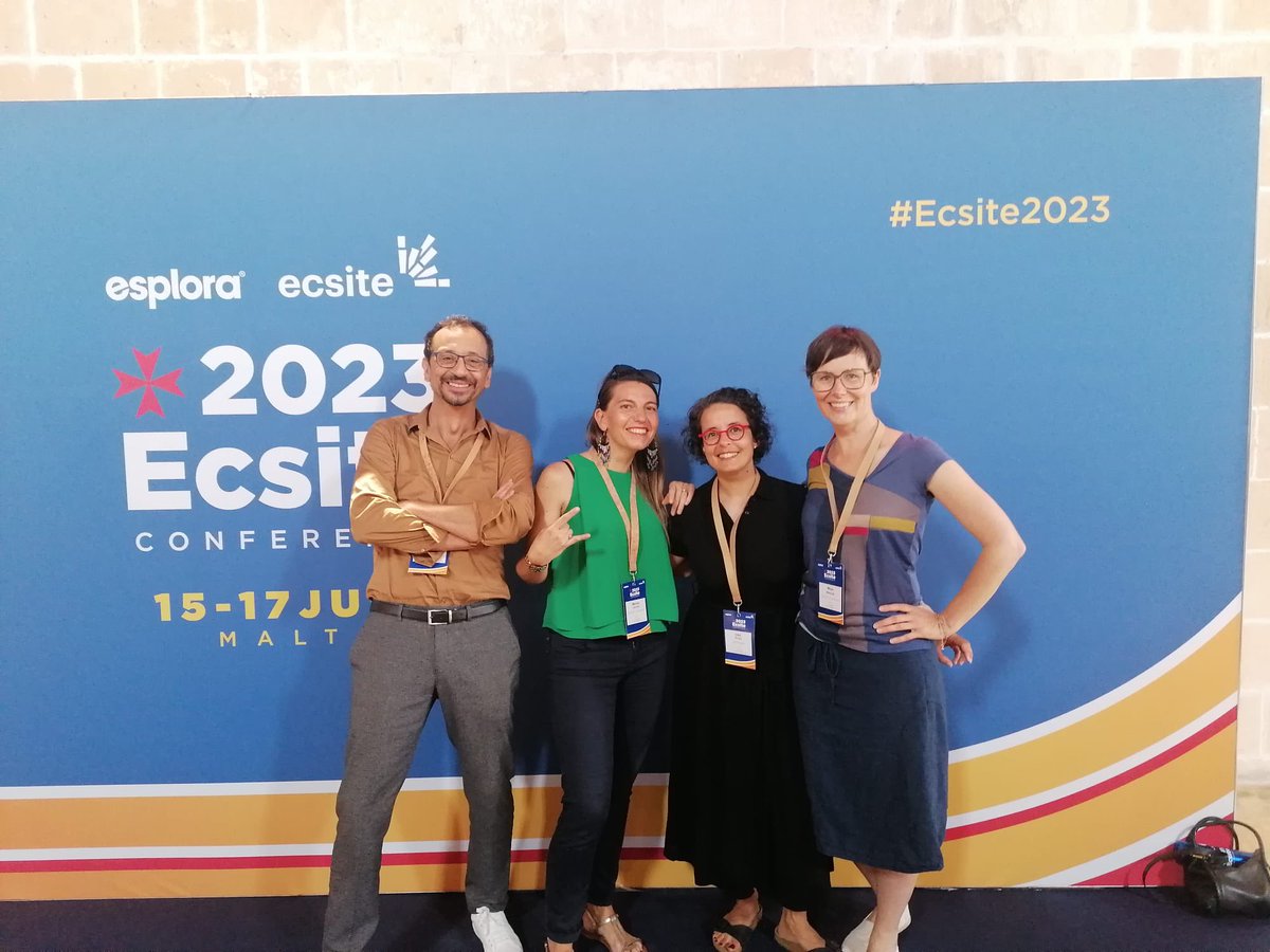 #Ecsite2023 here we are ! 3 days to talk, debate, to learn, to share with colleagues from all over the world! Global warning, transitions and environnemental challenges will definitly be a hot topic this year 💪… how can science centers contribute to that hard job? #artscience
