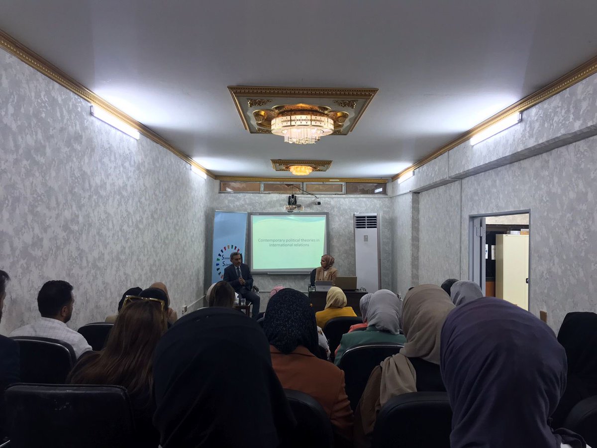 workshop on "The political theory in international relations" in the <a href="/PScNahrain/">College of Political Science كلية العلوم السياسية</a>