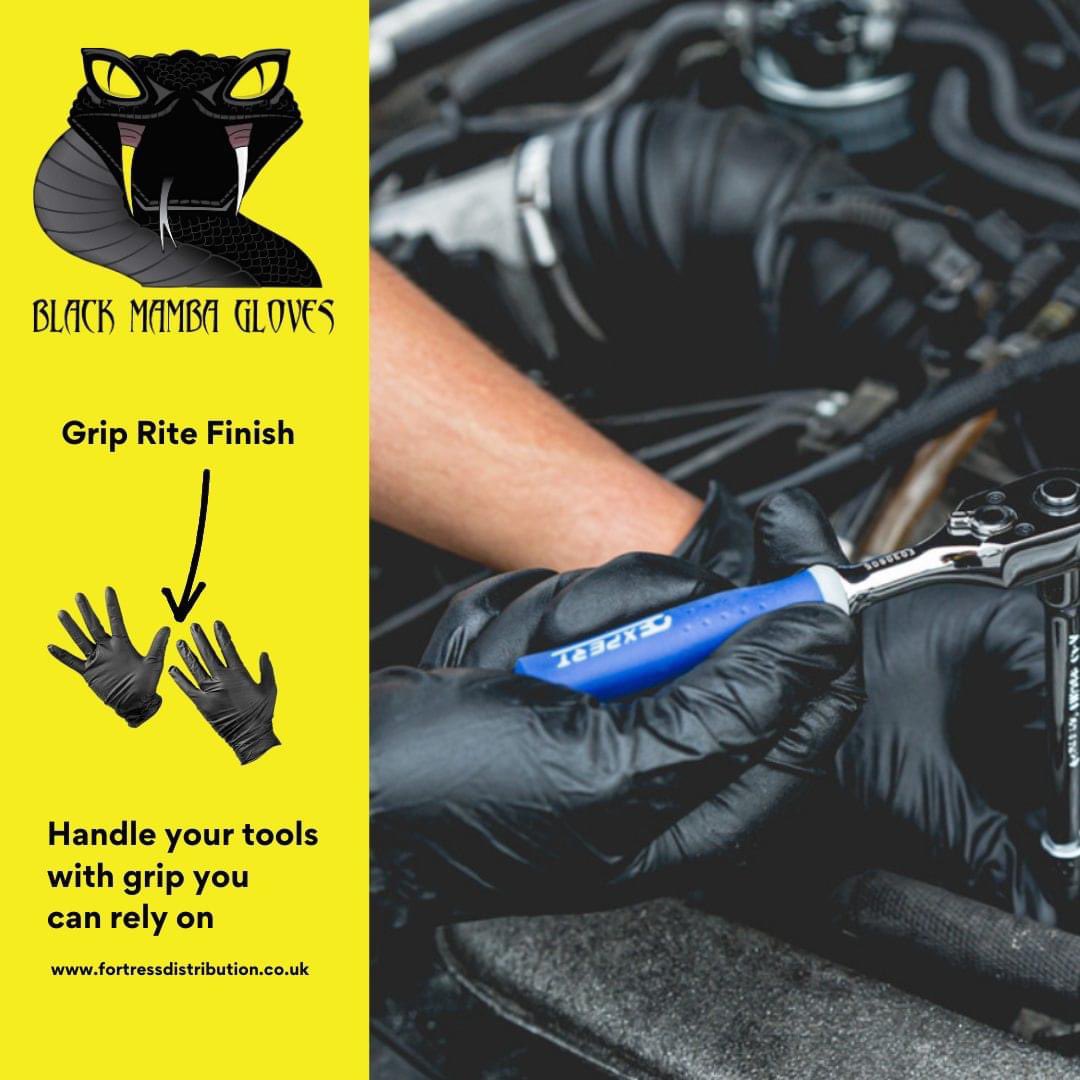 Introducing the next level of performance and protection: Grip Rite Finish on our Black Mamba Gloves! Designed with your needs in mind, these gloves provide the ultimate grip and unrivaled confidence in any task you undertake.

#fortressdistribution #gripfortoughjobs