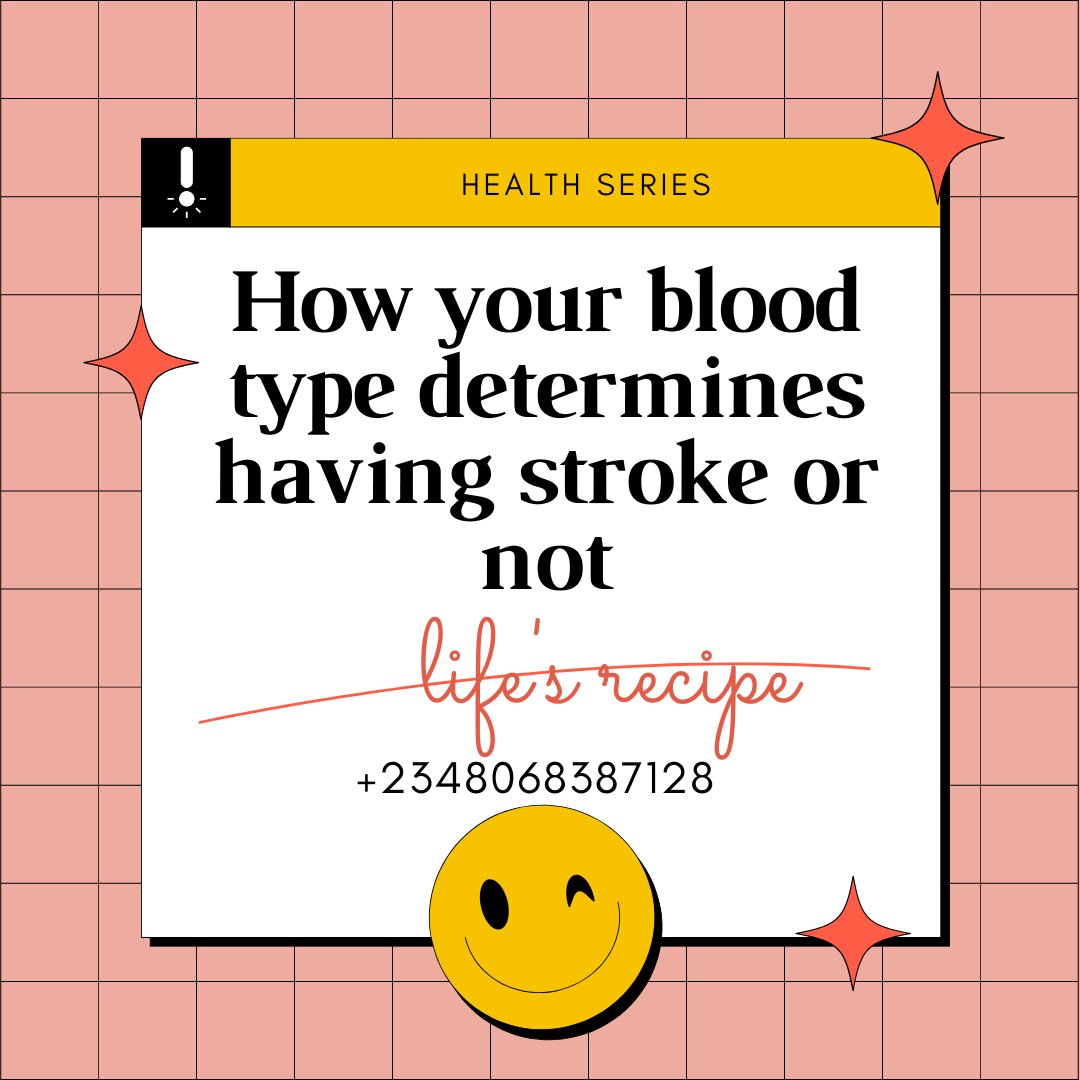 Yes! Your blood type determines your blood pressure. #bloodpressure #stroke #azukaorumgbe #clearlinehmo