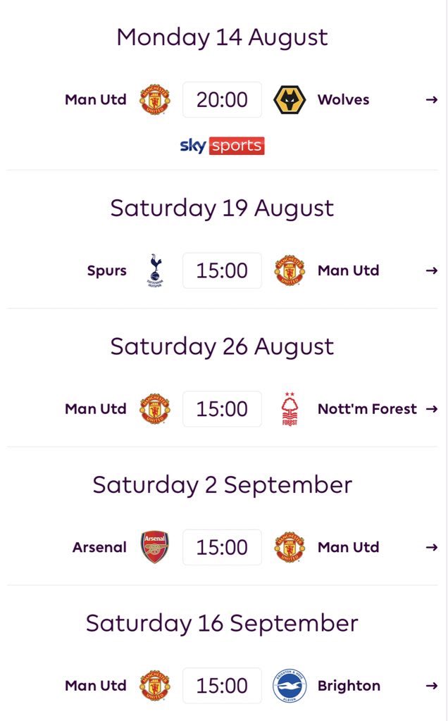 Our 5 PL fixtures for next season 

How many points are we getting?