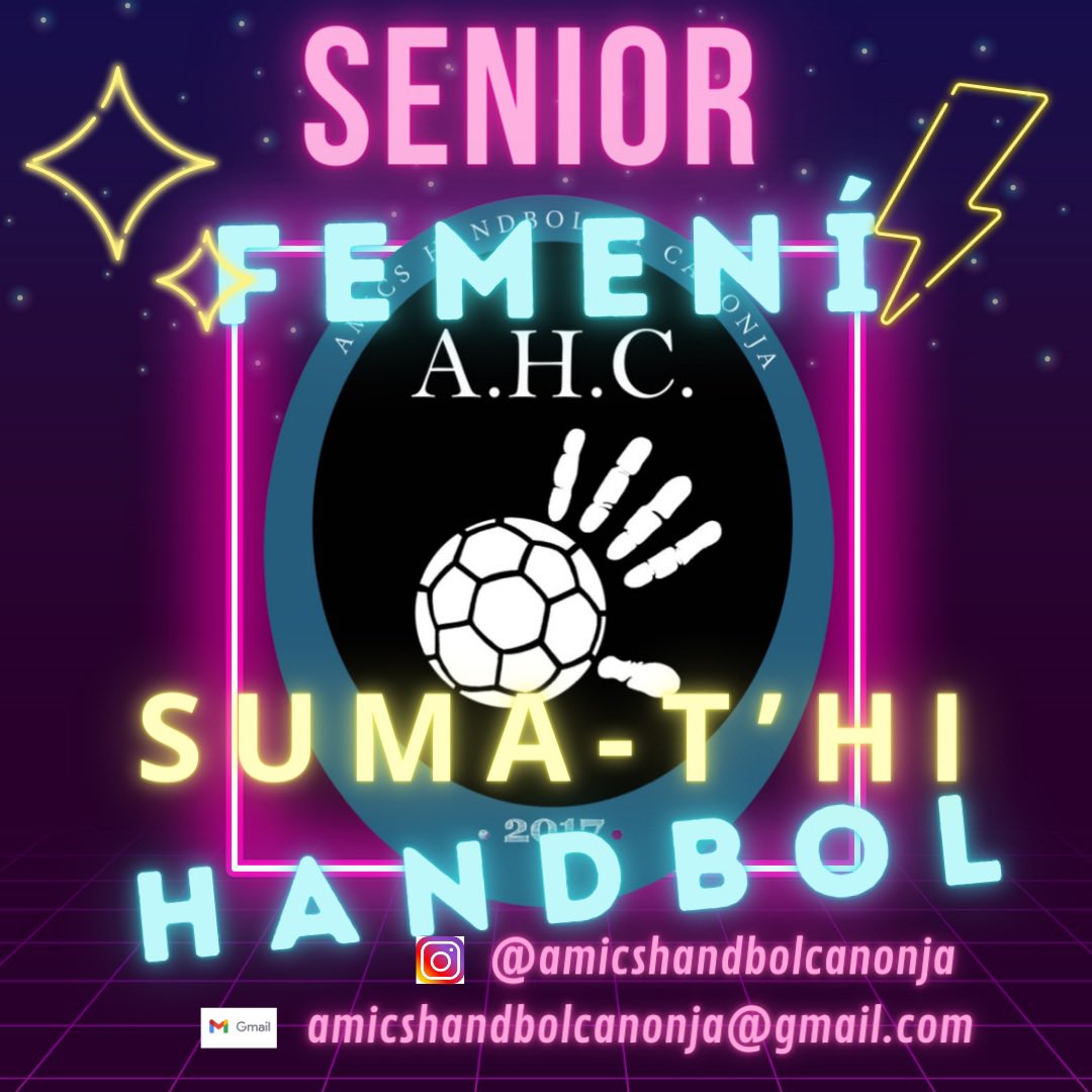 𝗦𝗘𝗡𝗜𝗢𝗥 𝗙𝗘𝗠𝗘𝗡𝗜́🤾‍♀️

Ha arribat el moment de fer realitat un dels desitgos del projecte! L’arribada del 𝗦𝗘𝗡𝗜𝗢𝗥 𝗙𝗘𝗠𝗘𝗡𝗜́!

Si ets jugadora d’handbol o ex-jugadora i vols forma part d’un projecte engrescador, jove, i molt il·lusionant… 

𝗦𝗨𝗠𝗔𝗧-𝗧'𝗛𝗜