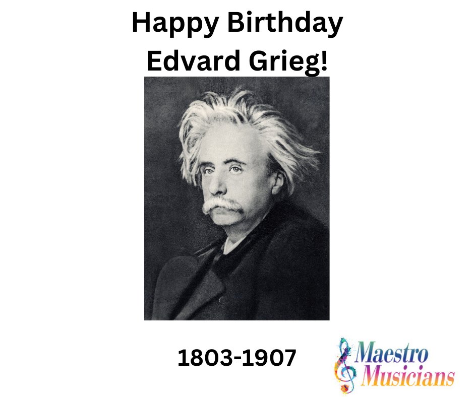 🎂🎶 Happy Birthday, Edvard Grieg! 🎶🎂

#EdvardGrieg #HappyBirthday #ClassicalMusic #MusicalLegend #Composer