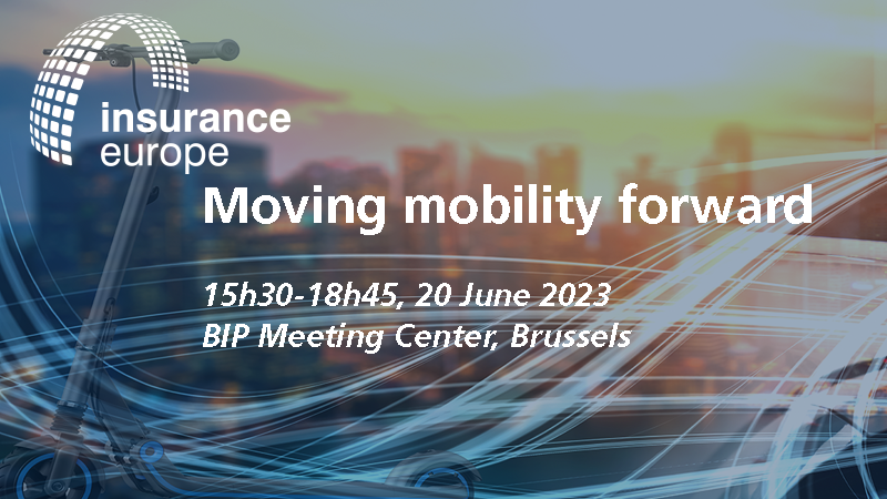 InsuranceEurope's tweet photo. Last chance to register for our #MovingMobilityForward conference on 20 June! What are the challenges & opportunities of electrific mobility? Why does access to in-vehicle data matter? Register for our event to hear from industry experts on these topics: https://t.co/mZoBXfHuZZ https://t.co/4MvLTRH5l9