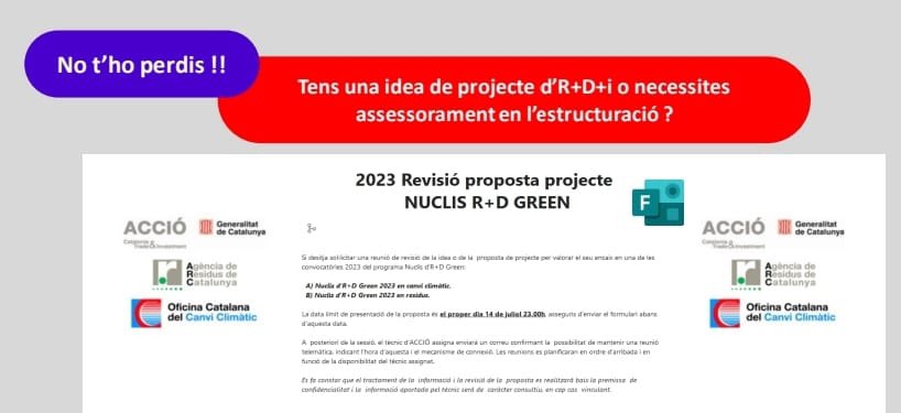 Moltes gràcies als ponents i als assistents per la vostra participació en la presentació de #NuclisRD #Green #economiacircular #residus de @accio_cat i @accioclimatica … recordeu que podeu compartir amb nosaltres la vostra idea de #projecteRD - enllaç: forms.office.com/Pages/Response…