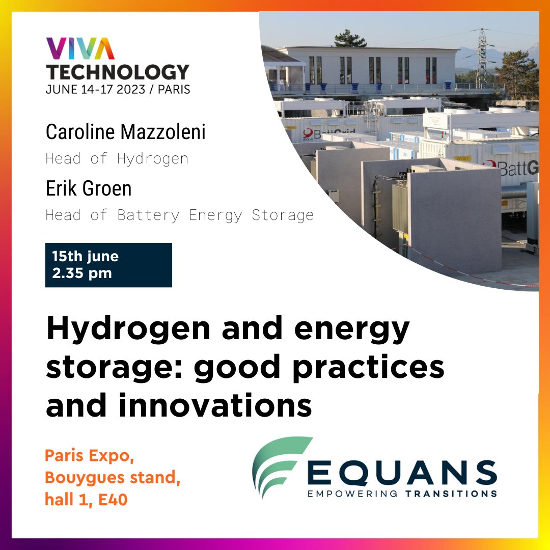 EQUANS_Official's tweet photo. 📢 #VivaTech 🚀
🗓️ June 15th
🕐 2:35 PM
Equans at the "Hydrogen and Energy Storage: Best Practices and Innovations" roundtable at VivaTech. We'll be talking about the latest hydrogen technologies and energy storage solutions.
#Hydrogen #EnergyStorage #Equans #BY4Future https://t.co/QM9wqLju2F
