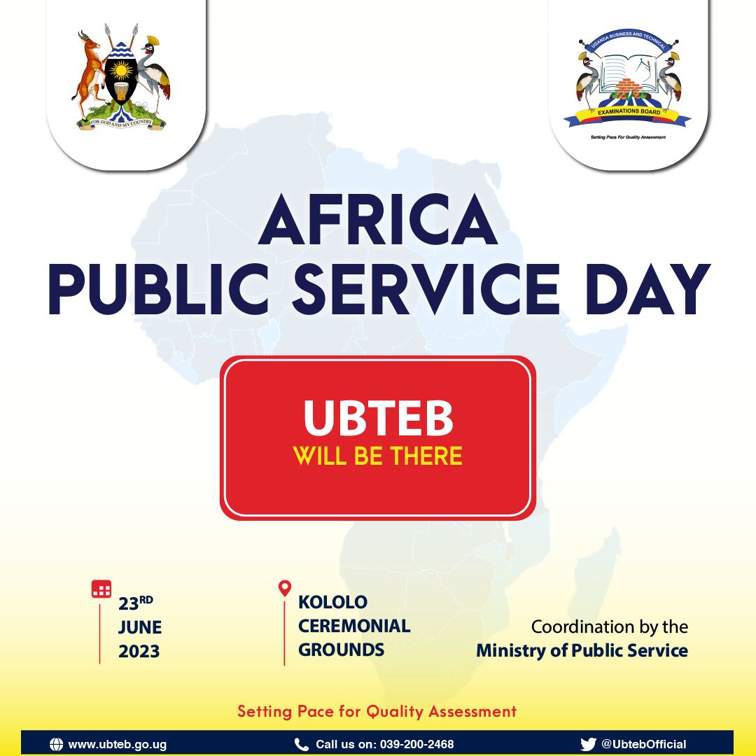 AFRICA PUBLIC SERVICE DAY will take place on the 23rd June 2023 at Kololo Ceremonial Grounds Coordinated by the Ministry of Public Service. @mopsuganda @Educ_SportsUg @GCICUganda @UgandaMediaCent