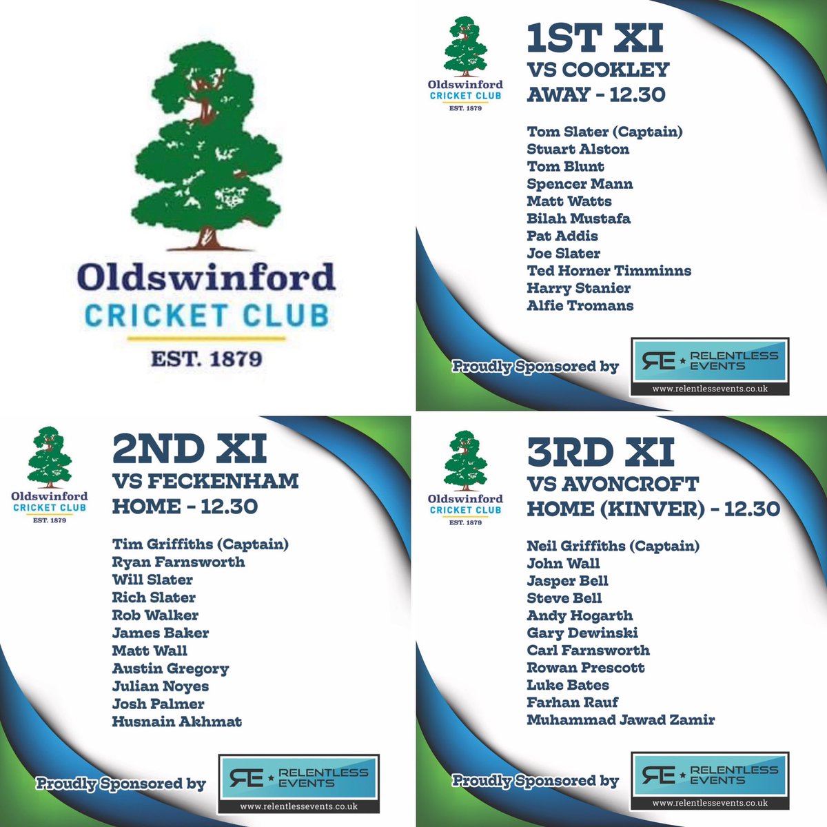 Oldswinford Cricket Club (@oldswinfordcc) on Twitter photo Another week of BIG games are upon us… see you across the white line <a href="/CookleyCC/">Cookley Cricket Club</a> <a href="/Feckenham_CClub/">Feckenham CC</a> & <a href="/CroftCricket/">AvoncroftCC</a> 🏏
#weareoldswinford Another week of BIG games are upon us… see you across the white line <a href="/CookleyCC/">Cookley Cricket Club</a> <a href="/Feckenham_CClub/">Feckenham CC</a> & <a href="/CroftCricket/">AvoncroftCC</a> 🏏
#weareoldswinford