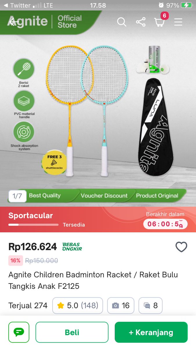 @tokopedia Akuuu mau ngajak kaka ipar alias RM main badminton mintooooo, ayo menangin aku aja 😡
#SaldoKaget 
#SportacularShopathon