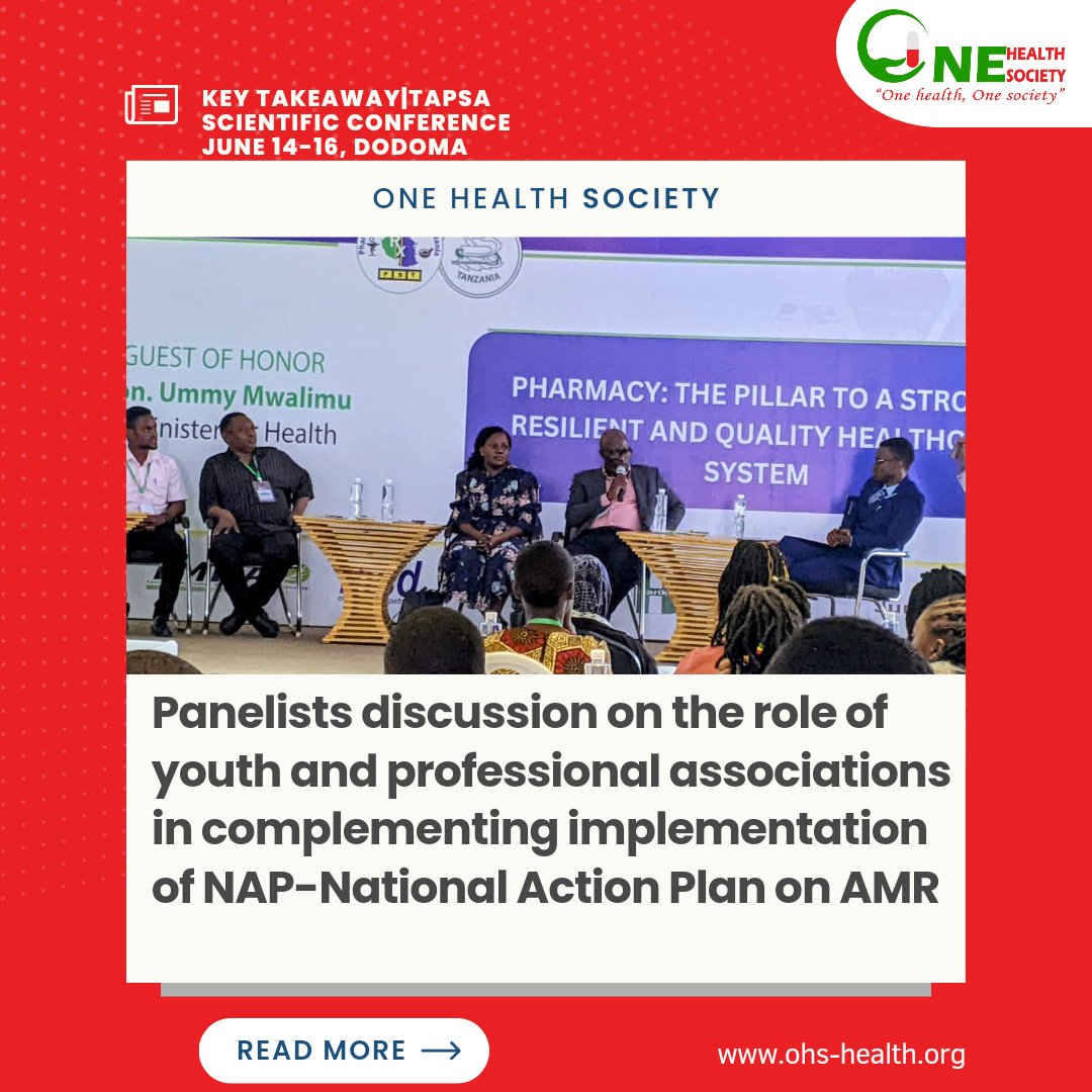 Panelists discussion on the role of youth and professional associations in complementing implementation of NAP 

Panelist Speaker
Pharm emmiliana fransic -Ministry of Health
Pharm regina Richard-Tamisemi
Pharm Michael mosha -Rba
Dr alex sanga