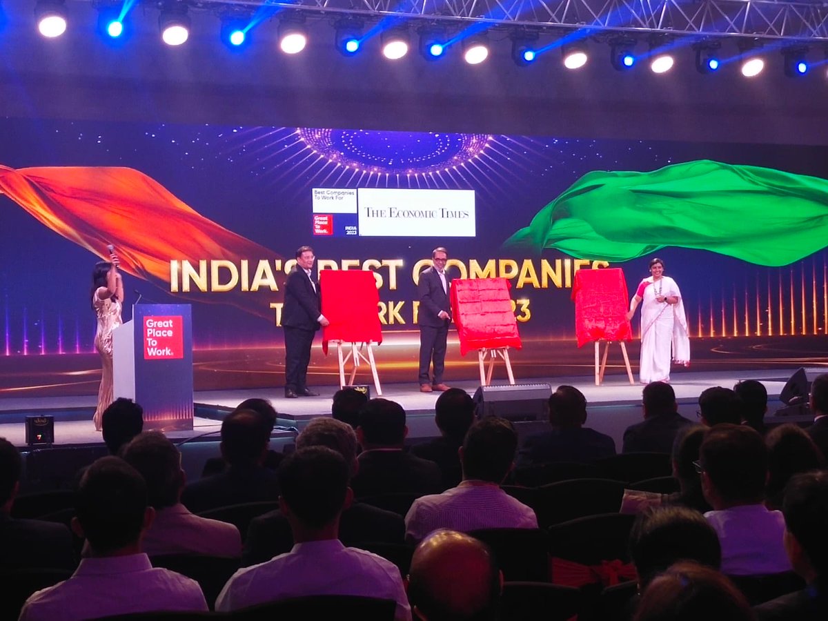 GPTW_India's tweet image. Celebrate workplace excellence as we unveil India&apos;s Best Companies To Work For research report

Join us live: youtube.com/watch?v=uS8Y8F…

#BestCompaniesToWorkFor2023 #EmployeeExperience #WorkplaceCulture #Top100 #MakingIndiaAGreatPlaceToWorkForAll #BestWorkplaces  #GPTW4ALL