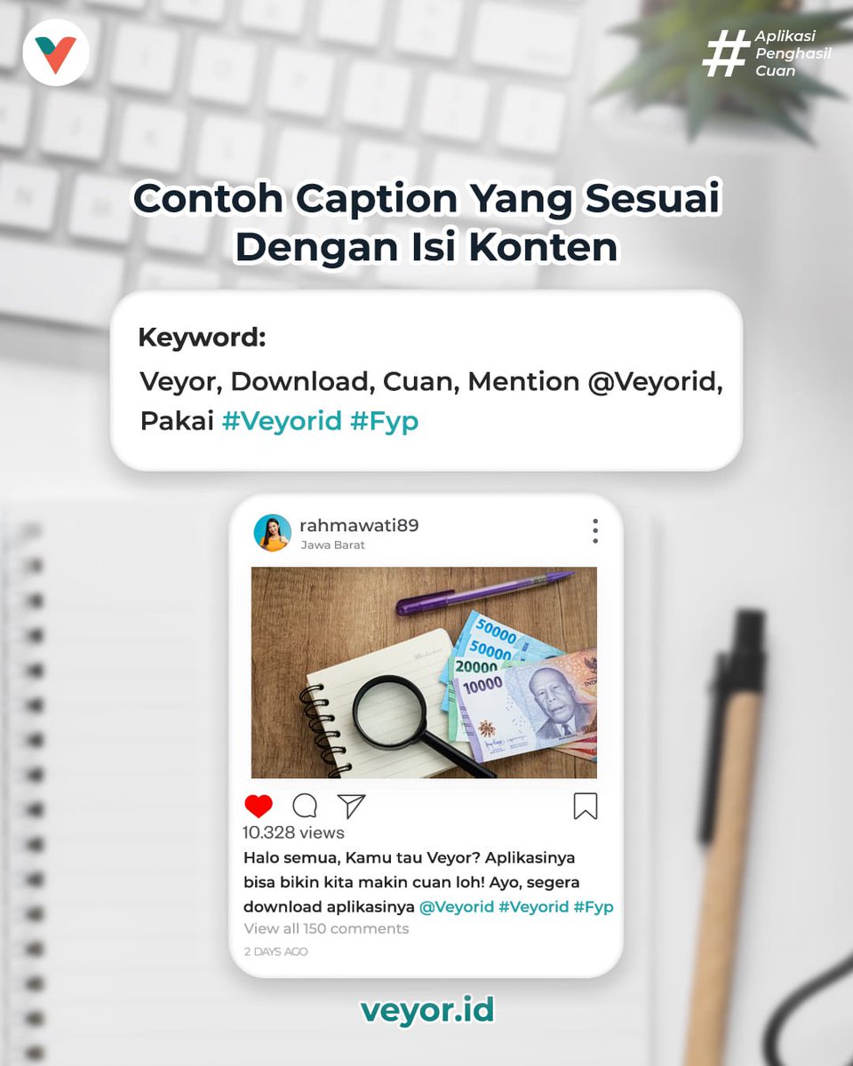 veyorid's tweet photo. Halo, Responders!🥰

Siapa nih yang masih suka bingung saat bikin caption?

Nah, Kamu bisa banget pakai tips ini untuk mempermudah buat caption. Karena caption bukan hanya sekedar susunan kata, tapi isinya harus sesuai dengan isi konten yang Kamu buat🥰 https://t.co/nwuMa9KXMy