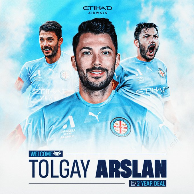 TRANSFER - Tolgay Arslan (32), Melbourne City'de.

▪️ Sözleşme 2 yıllık.