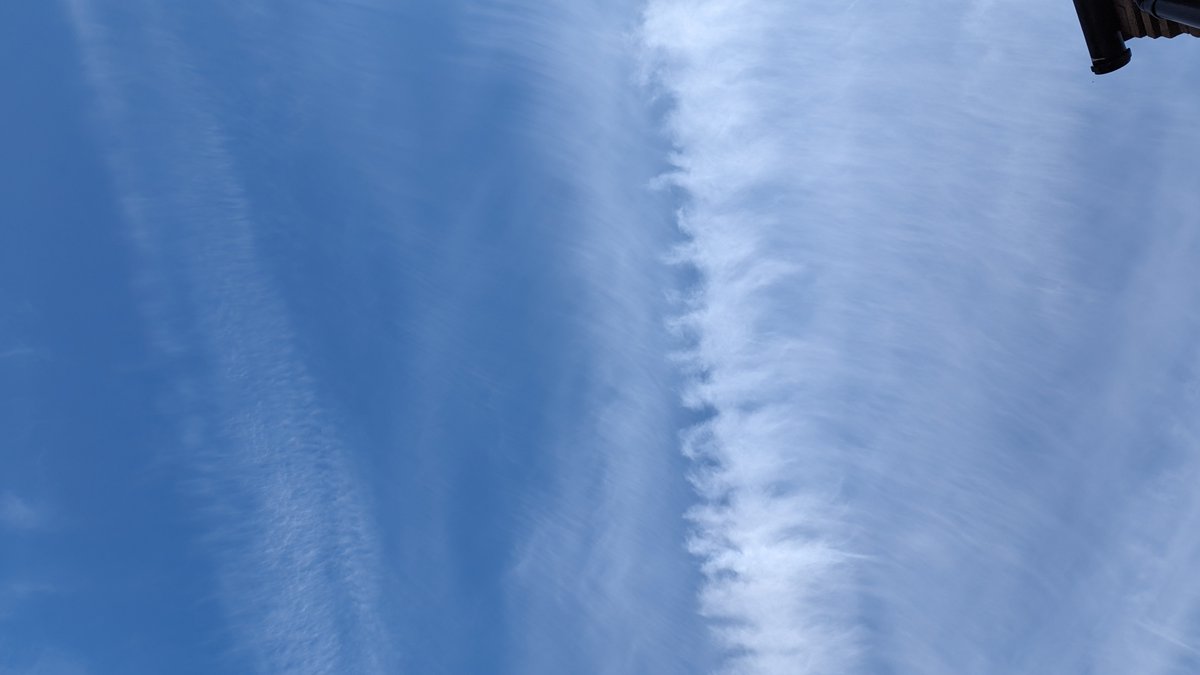 Shells_Travels's tweet image. Some interesting clouds in Sandbach, Cheshire today. Not sure what type they are? Very trippy looking though, with lots of straight, feathery lines 🤔🌫️

@BBCWthrWatchers #clouds #namethatcloud