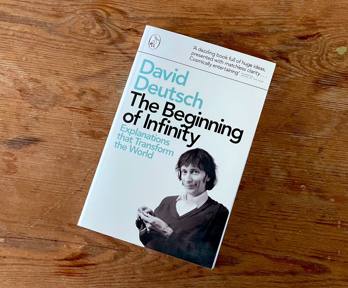 Book Review: The Beginning of Infinity by David Deutsch. Thread 🧵 

#bookreview #nonfiction #BookRecommendation