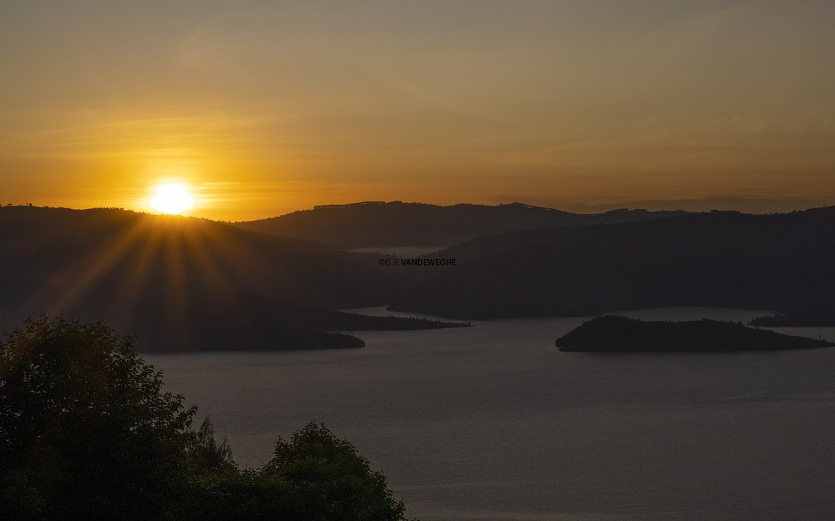 Lake Burera at sunrise! #Rwanda