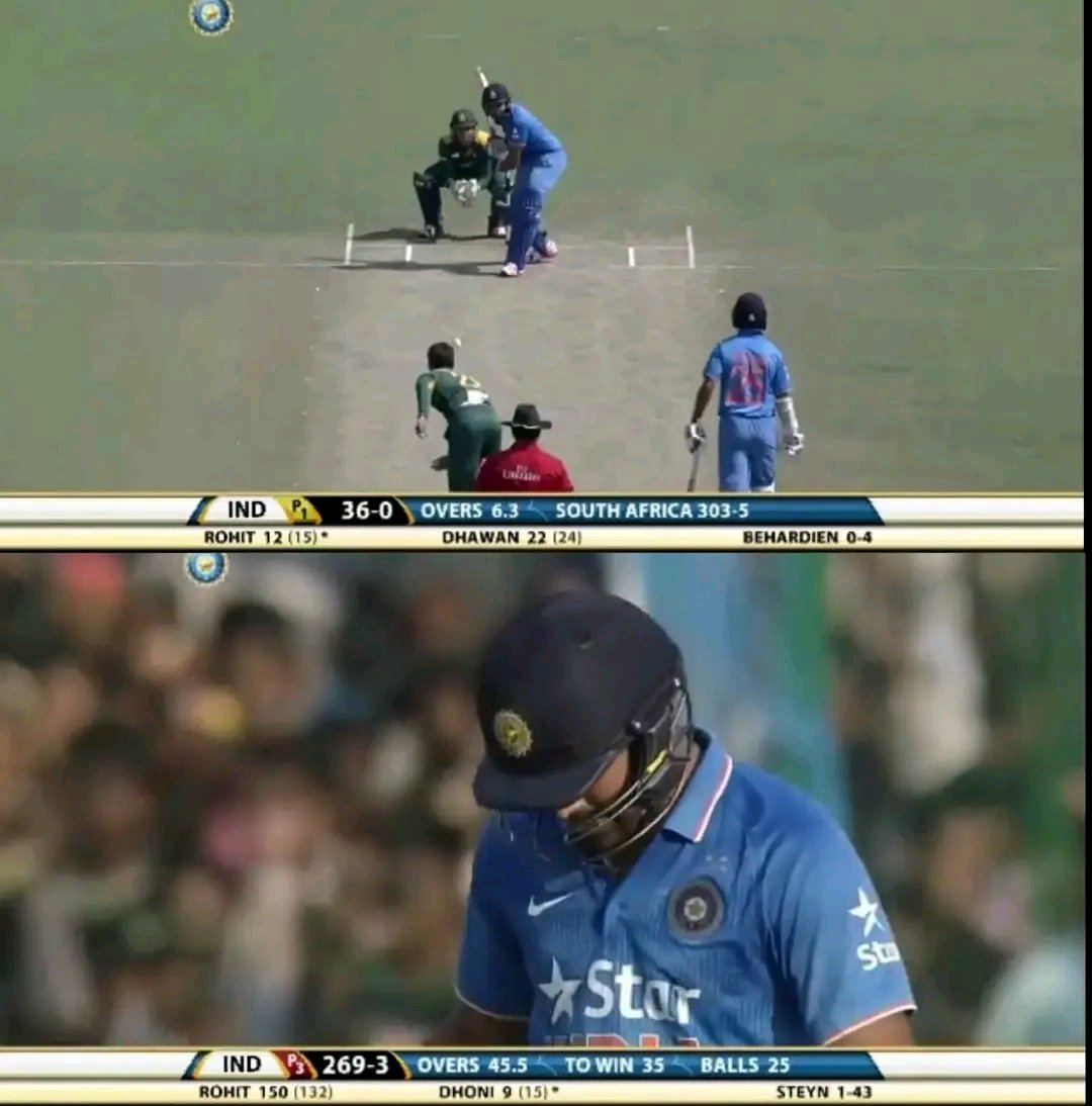 45Fan_Prathmesh's tweet photo. This Knock of ROHIT SHARMA vs South Africa in a Run chase!!🔥

This knock would have been one of the greatest. He scored 150 runs, We would have won that match but someone had other plans! https://t.co/sdprutpv1v