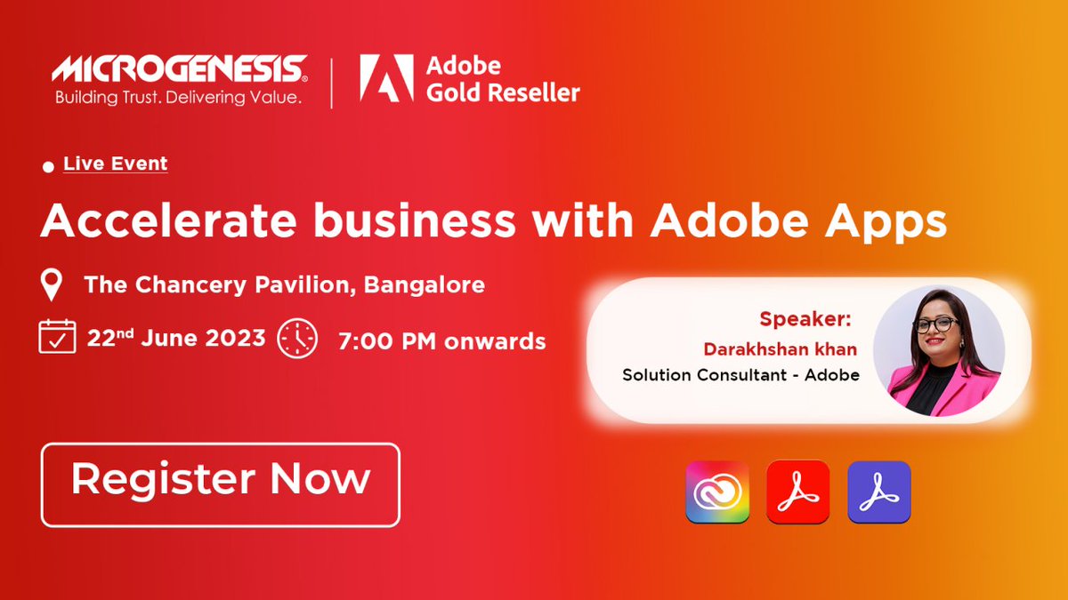 mgencad's tweet photo. @Adobe has added the latest version to its creative application. Let's discuss solutions for your creative obstacles. We are pleased to greet you all at the venue on 22nd June. See You all there!

Register Here: https://t.co/oZqSyqIOSX https://t.co/JONFFlEBvK