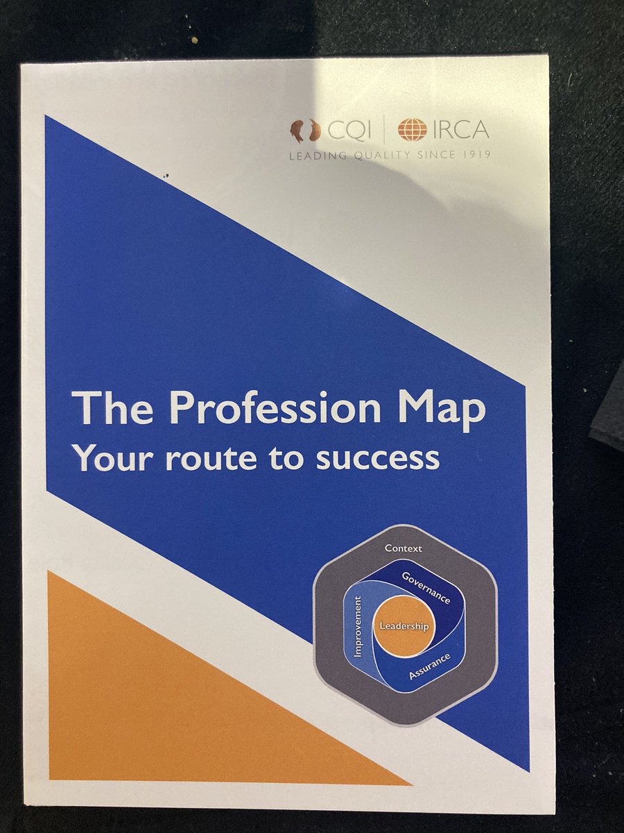 CQI’s Mike Turner has announced the launch of The Profession Map - tool designed to assist in CPD. Catalyst co-wrote!! #cqiqualitylive #jodowdall