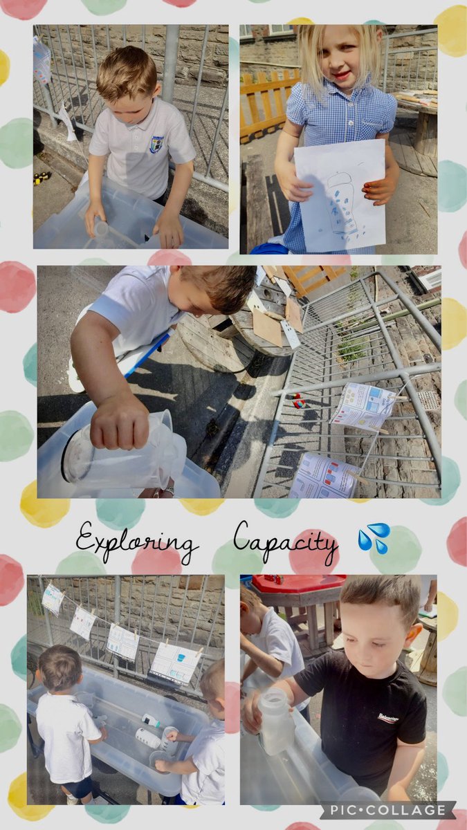 All children learn best when they interact in the world around them in playful numeracy experiences💧This weeks outdoor learning experience helped to develop their awareness of capacity and their sense of size and amount through water play 💦 #authenticlearning #inquirephase