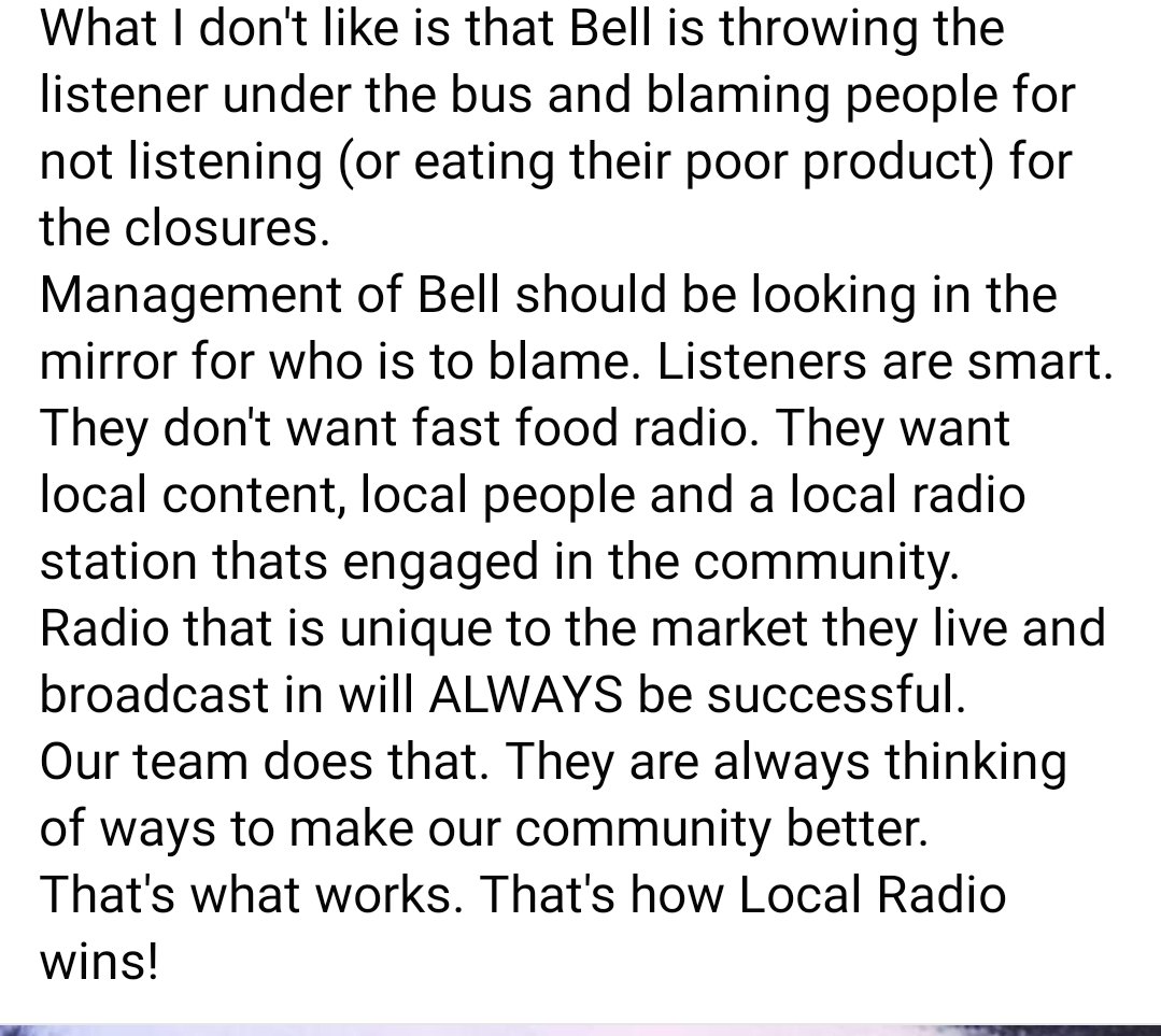 GregCKL's tweet photo. The Bell Media Announcement- 
I have some thoughts. #LocalRadio https://t.co/plWlLwKxCX