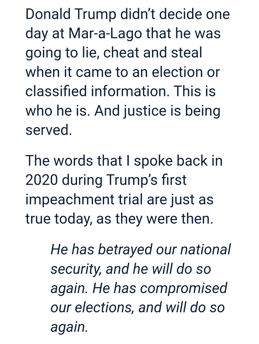 MaryWebb7's tweet image. #WeWereWarned by Adam Schiff. #CheckYourAmnesia #TrumpBelongsInPrison