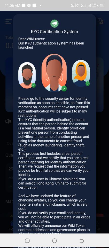FreeMiningBoss's tweet photo. WikiExpo KYC has STARTED 🎯

From now on, you won't be able to mine until you complete your KYC Verification. @WiKiEXPO_VIP

• LINK : 👇
https://t.co/GcWBJJengt

• Referral Code : 171473 https://t.co/7tHIi6mckA