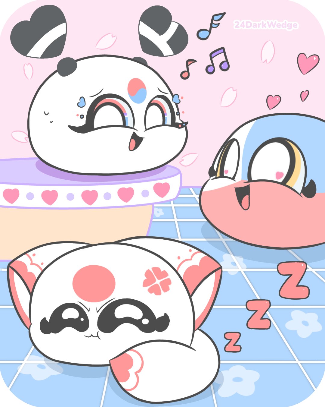 Japan Countryhumans Sticker - Japan Countryhumans Kawaii