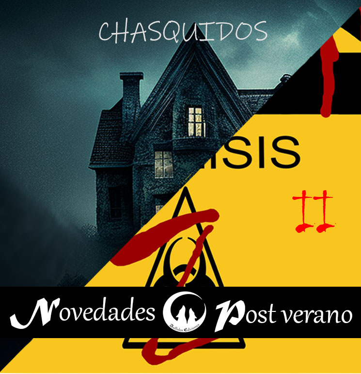 Tras unas merecidas vacaciones que irán desde el 14 de julio al 4 de septiembre, confirmamos fechas y novedades para el final del verano y este otoño.
-Chasquidos: el terror está asegurado este 6 de septiembre.
-Análisis Z -Oasis: lanzamiento previsto para el 13 de octubre.