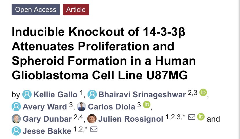 New Publication on #glioblastoma. @j_rossignol @BSrinageshwar @CMU_Medicine @CmichOrgs @BrainSci_MDPI 

#braincancer #therapy #Researchpaper