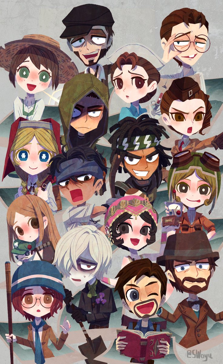 multiple girls hat multiple boys smile brown hair goggles glasses  illustration images