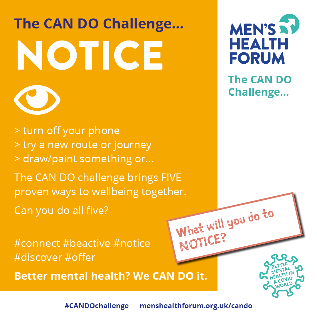 #MensHealthWeek day 4
'Take a screen break - boost men's health' - @MensHealthForum  

Have you tried the #CANDOChallenge? 💻📷 there's always time!