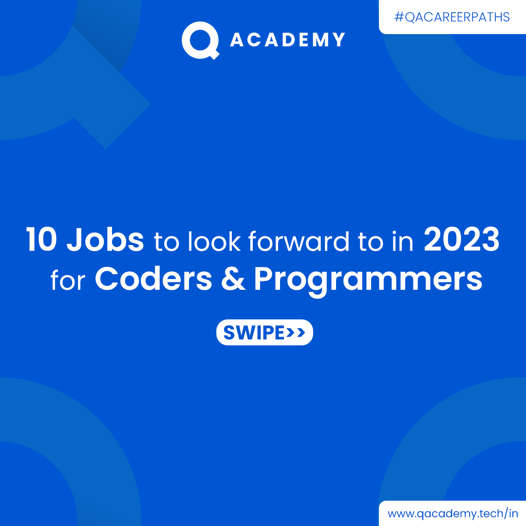 qacademyin's tweet photo. If you are a Coder or a Programmer, this is for you. Check out this #QACAREERPATHS list for the top 10 trending coding & programming jobs in 2023.
#Qacademy #Jobplacement #codingcourse #onlinecodingcourse #careerpath #coders #programmers https://t.co/sBebSbRMUF