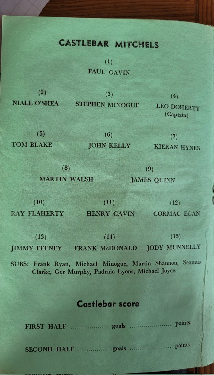 County Football Finals 1978 @claremorrisgaa in both the Seniors and Masters (over 30 puts you in the masters category!) against @MitchelsGaa and @BallyhaunisGAA