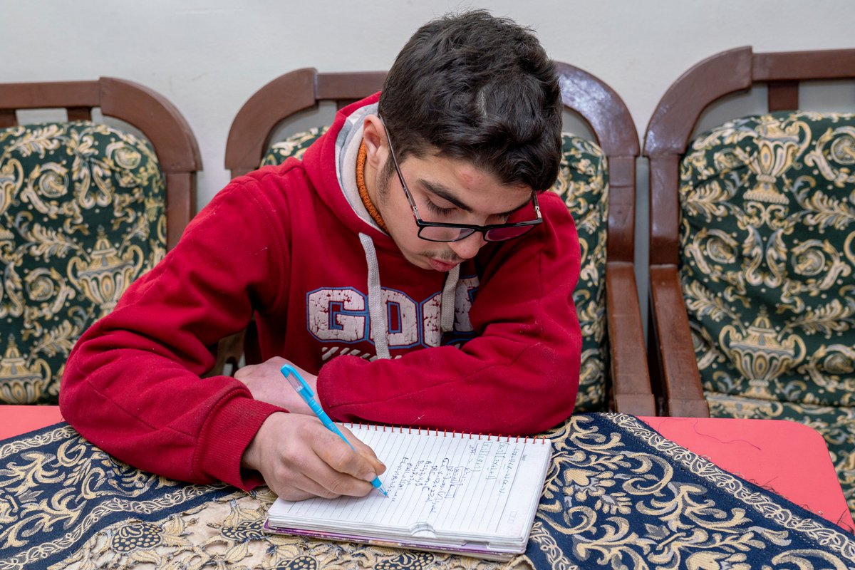 'Did you know that there are plenty of great scientists and inventors with disabilities? They achieved great things, and so will I,” said Mahmoud.

Education can be a powerful line for children, like Mahmoud, growing up in a conflict.

#SyriaConf2023 
unicef.org/syria/stories/…