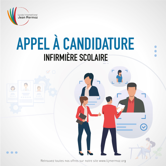 APPEL À CANDIDATURE

Dans le cadre du renforcement de l’équipe du Lycée international Jean Mermoz, l'administration du LiJM lance un appel à candidature pour le poste d’Infirmière scolaire.

lijmermoz.org/recrutement-in…

#lijm #MLCI #recrutement