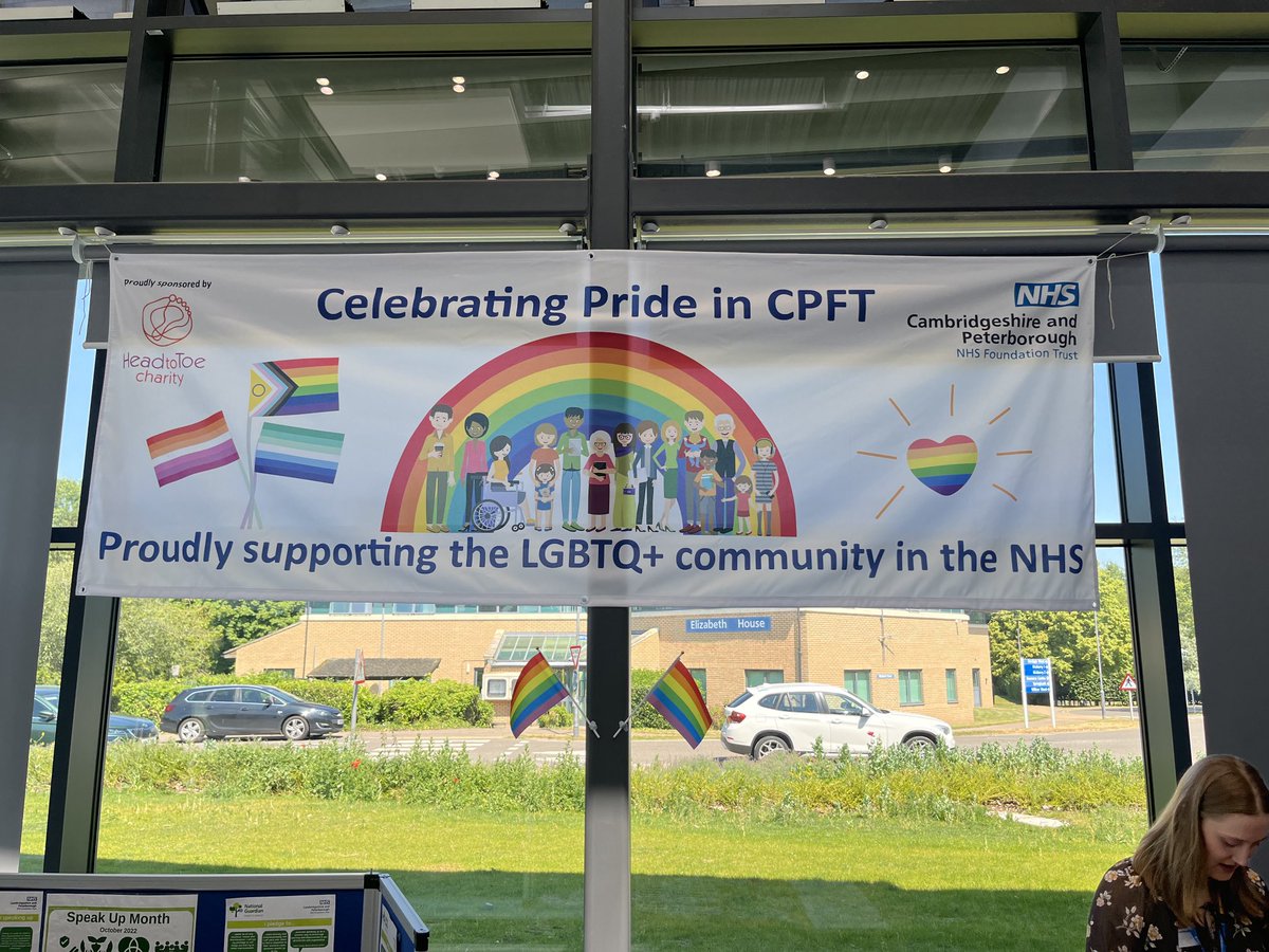 Celebrating #PRIDE month ⁦<a href="/CPFT_NHS/">CPFT</a>⁩ Resource Centre this afternoon 😊🏳️‍🌈